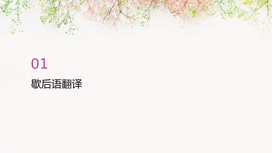 歇歇后语的翻译委婉语的翻译课件_第3页