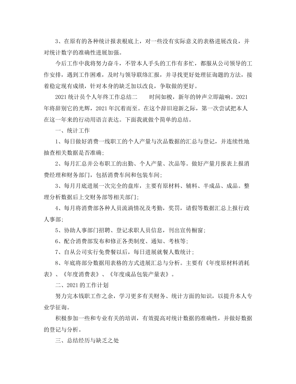 统计员个人年终工作参考总结_第2页