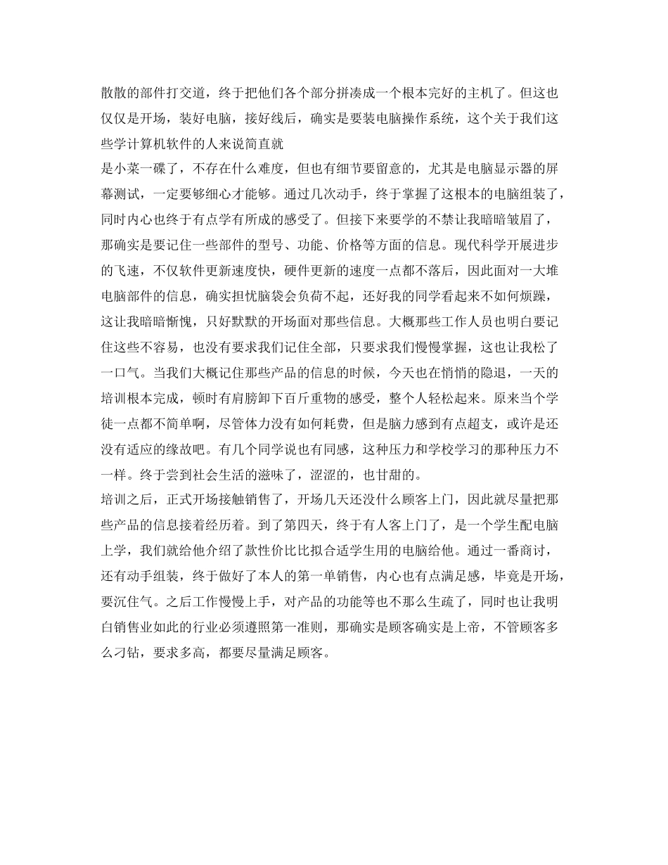 电脑销售员的自我参考总结（通用）_第2页