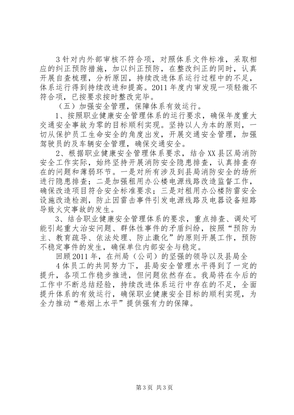 职业健康安全管理体系运行报告_第3页