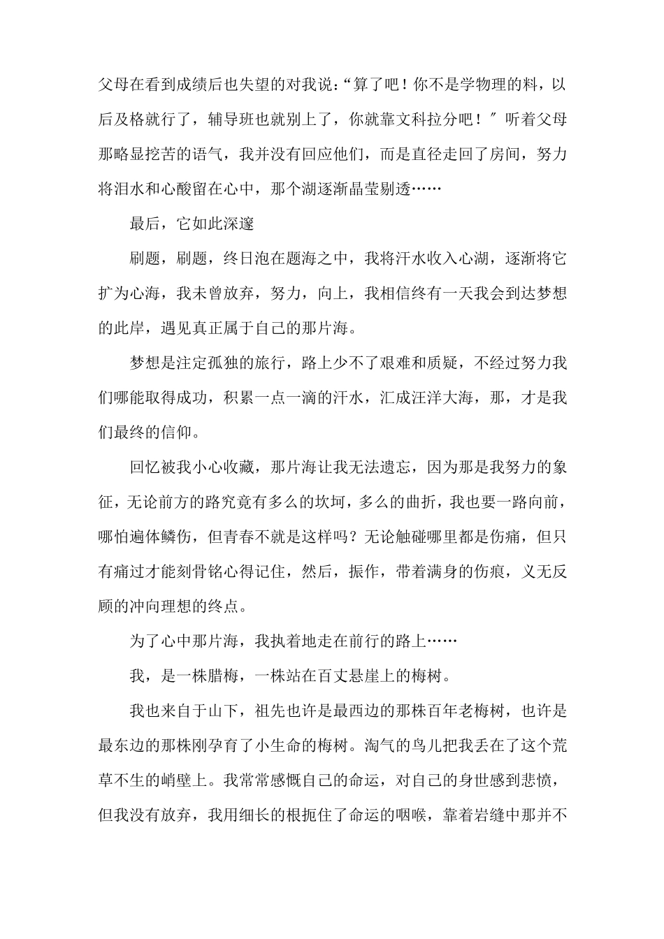 为我心中的那片海作文500字5篇精选_第3页