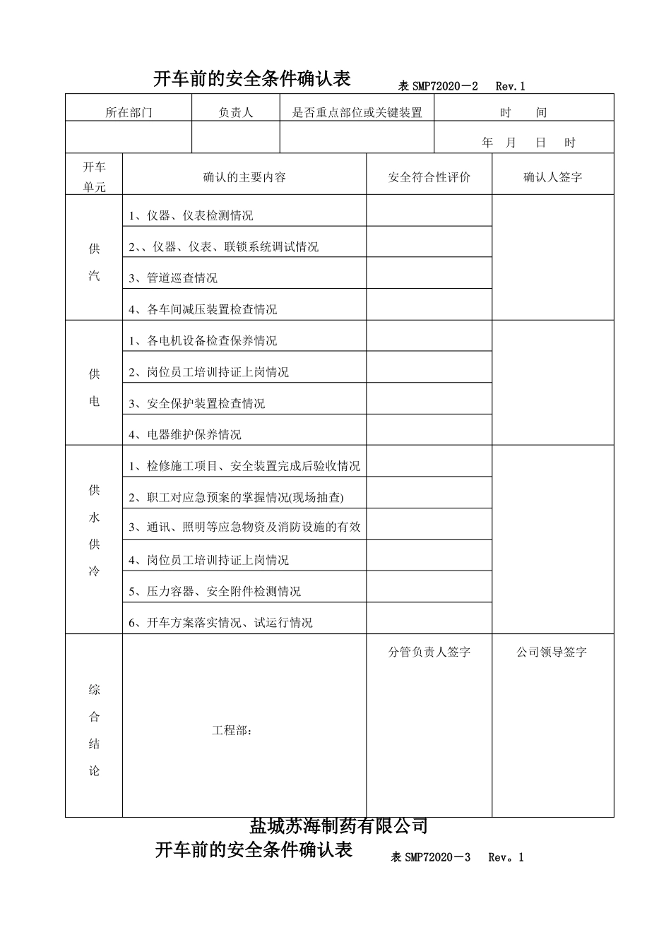 开车安全条件确认表_第2页