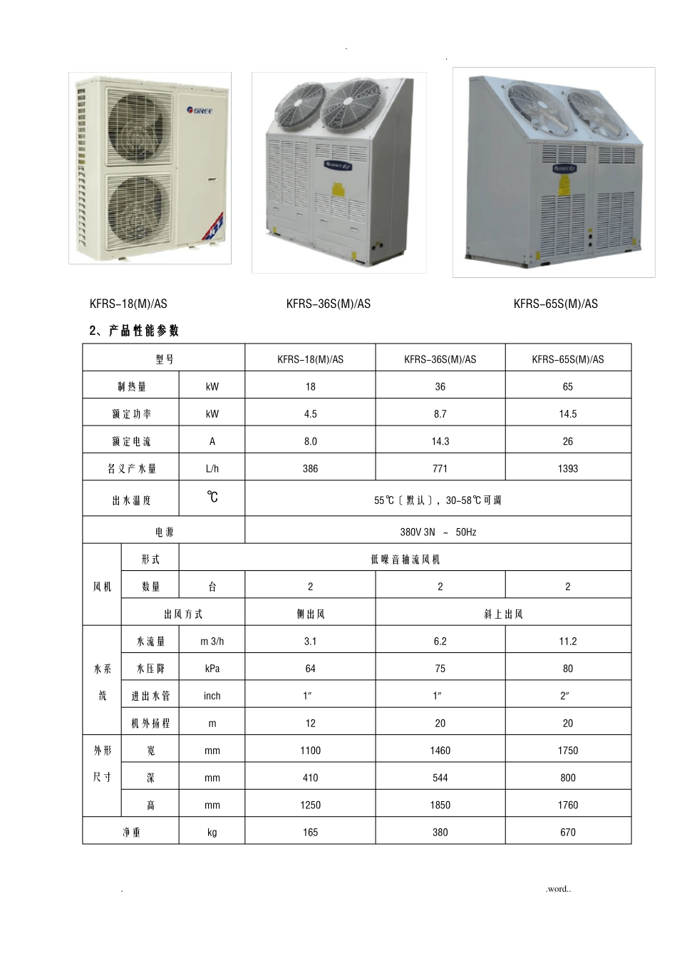 格力商用循环型空气能热泵热水机组_第3页