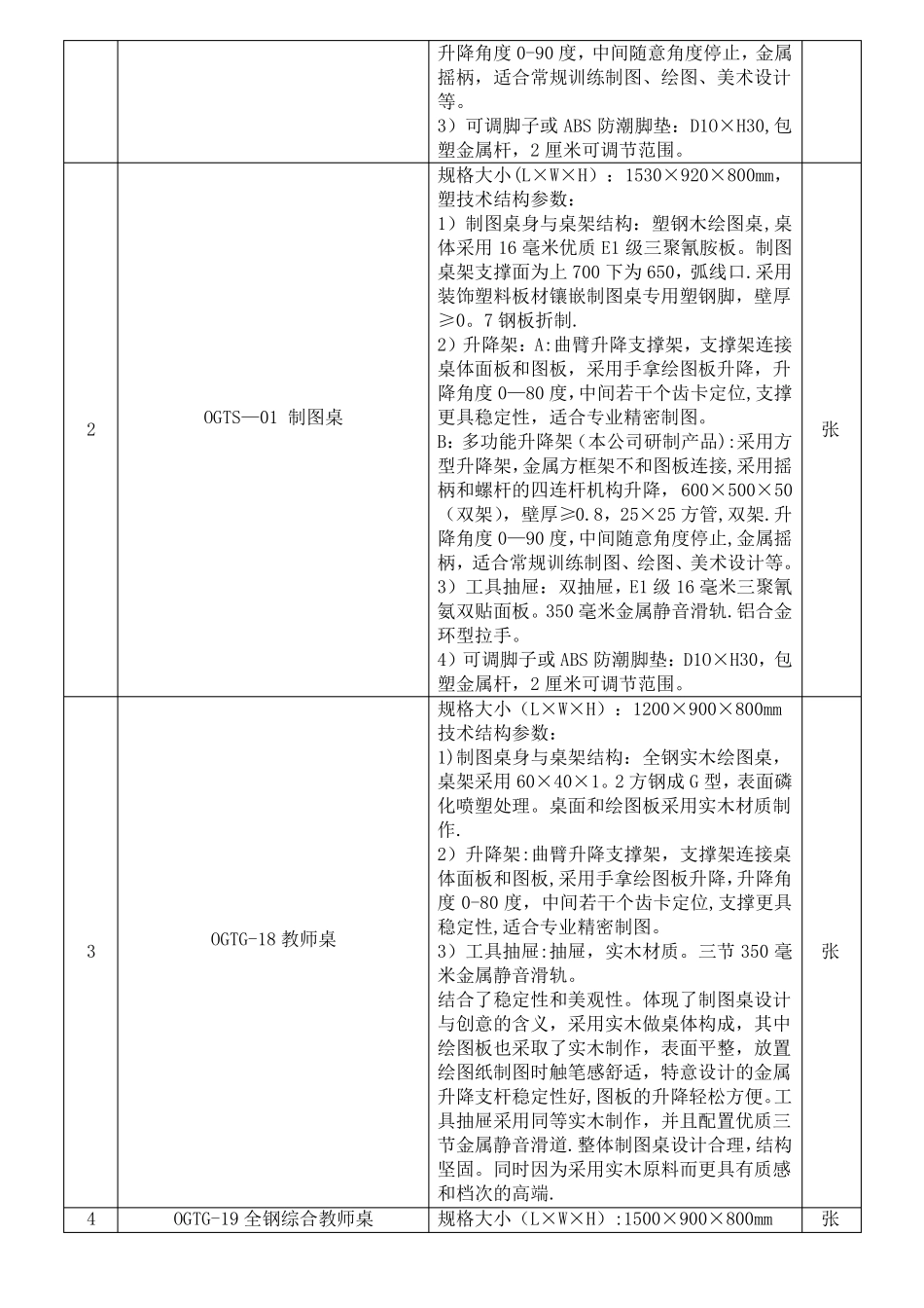 工程制图桌工程制图试验室设备工程机械制图室建设方案_第2页