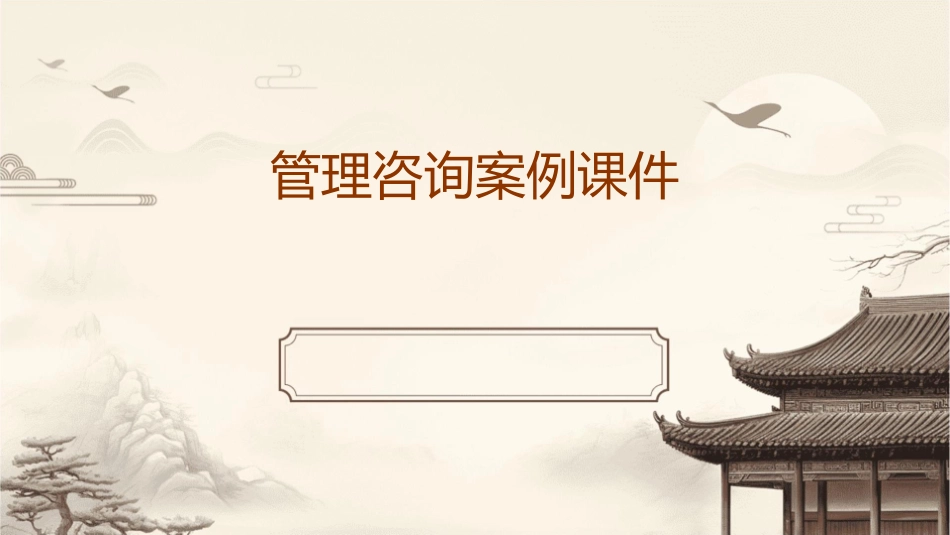 管理咨询案例课件_第1页