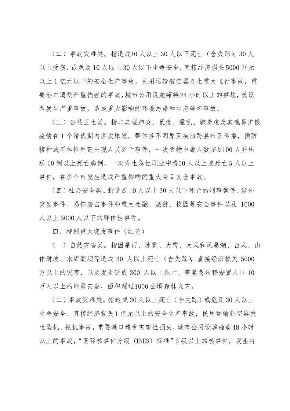 突发事件类别分级应急预案_第3页