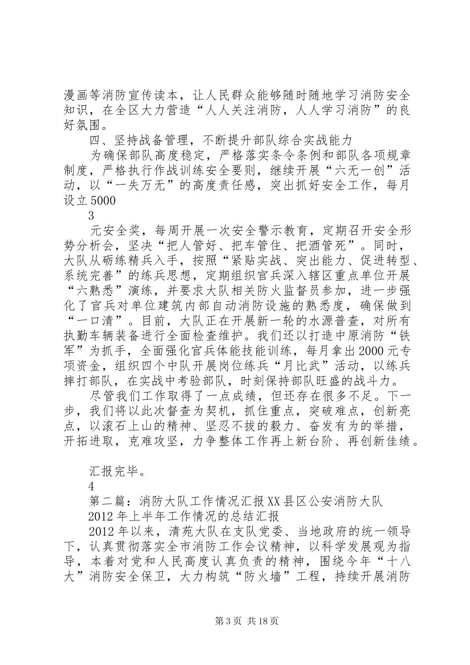 消防大队工作汇报_第3页