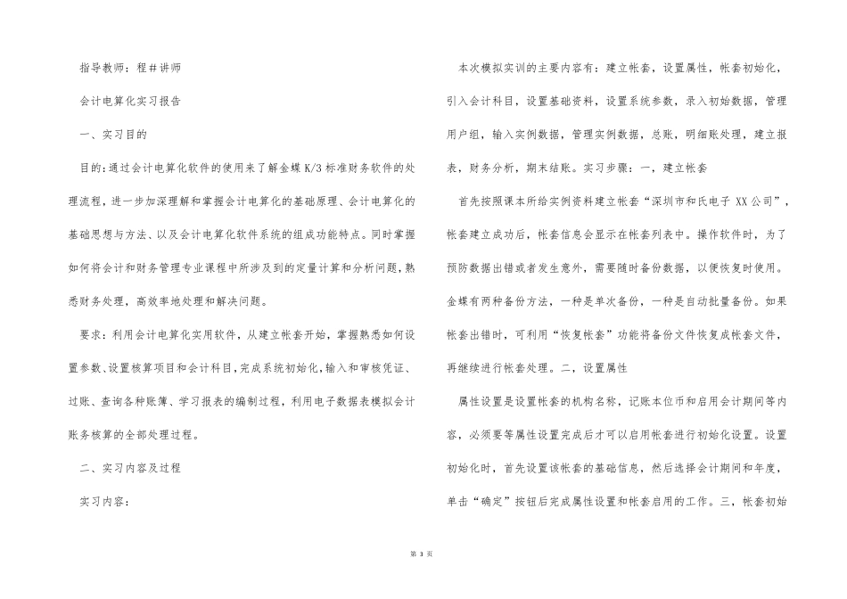电算化审计实训报告_第3页