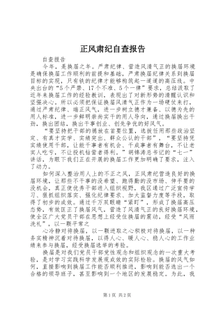 正风肃纪自查报告 (12)