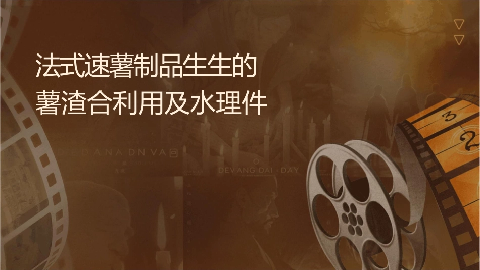 法式速冻薯制品生产车间产生的薯渣综合利用及废水处理课件_第1页