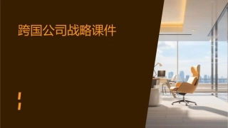 跨国公司战略课件