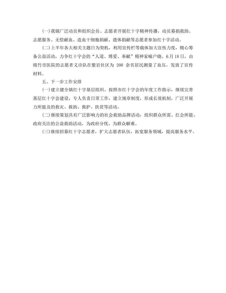 红十字会半年工作总结范文 _第2页