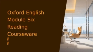 牛津英语模块六Reading课件