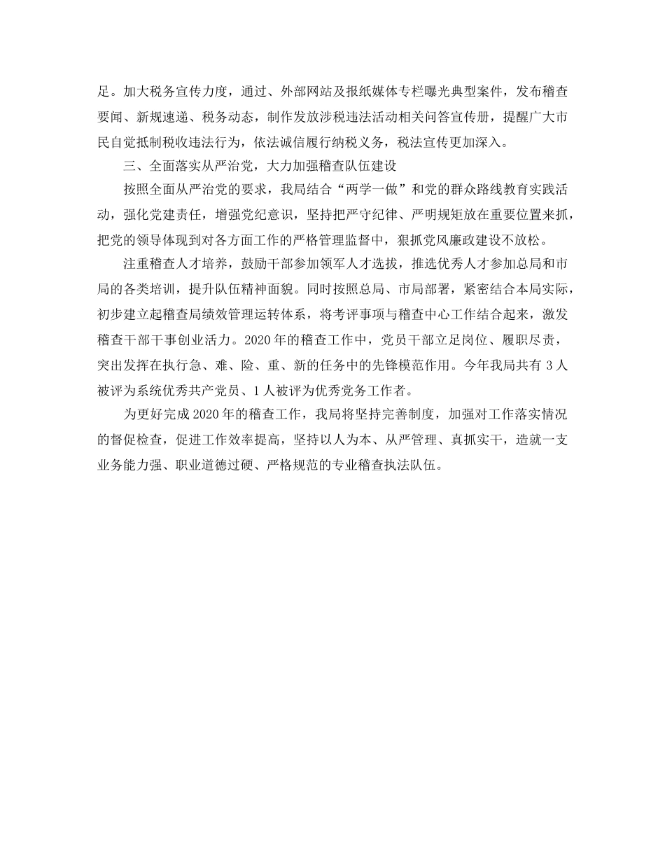 稽查工作的年度总结 _第2页