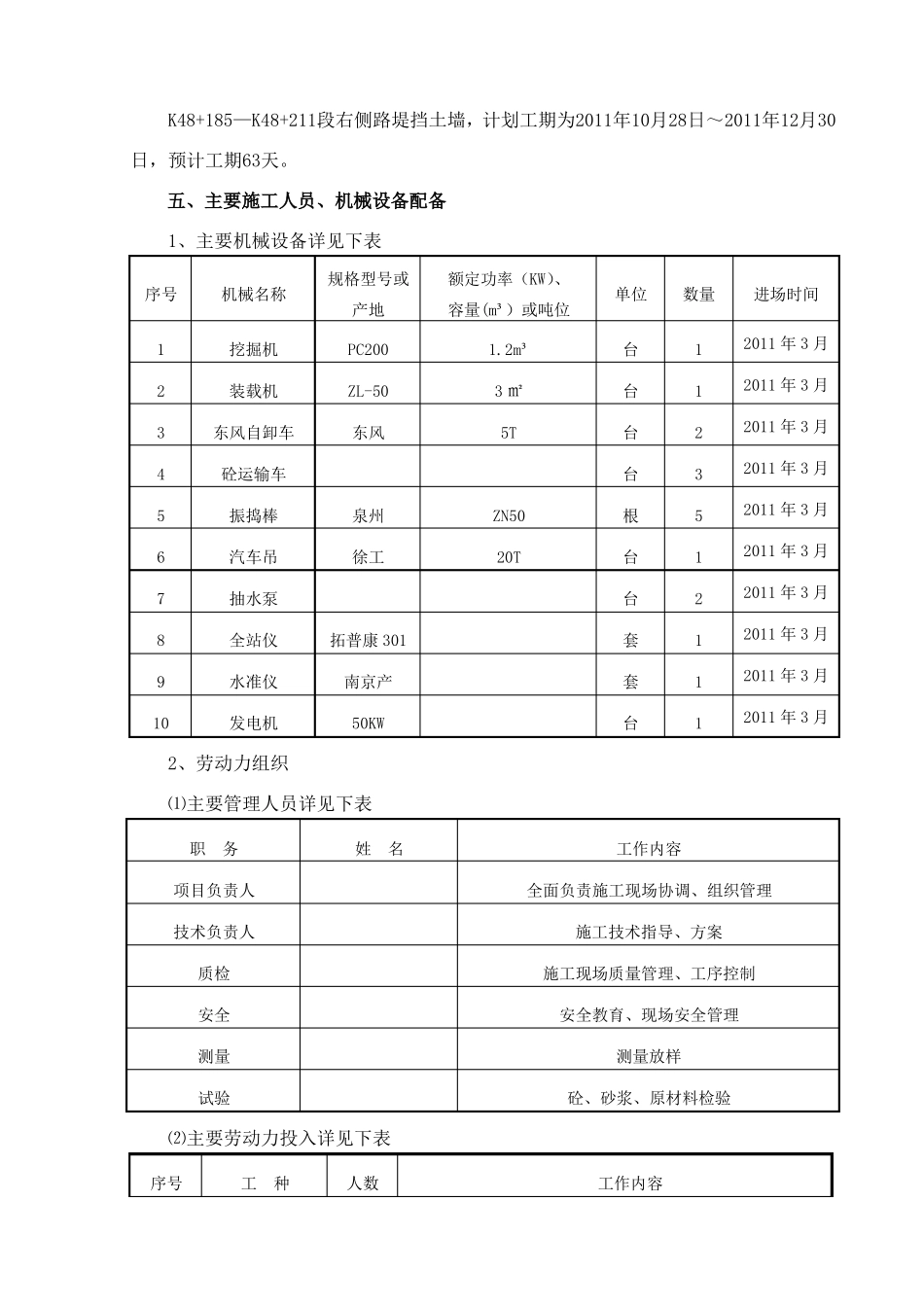 混凝土挡土墙施工方案_第2页