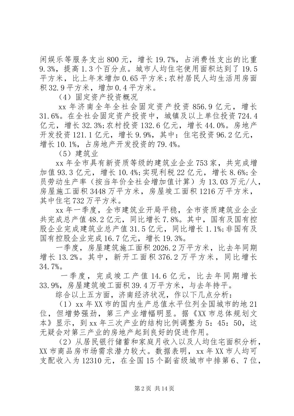 最新房地产市场调研报告_第2页