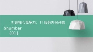 打造核心竞争力IT服务外包开始[教材]课件