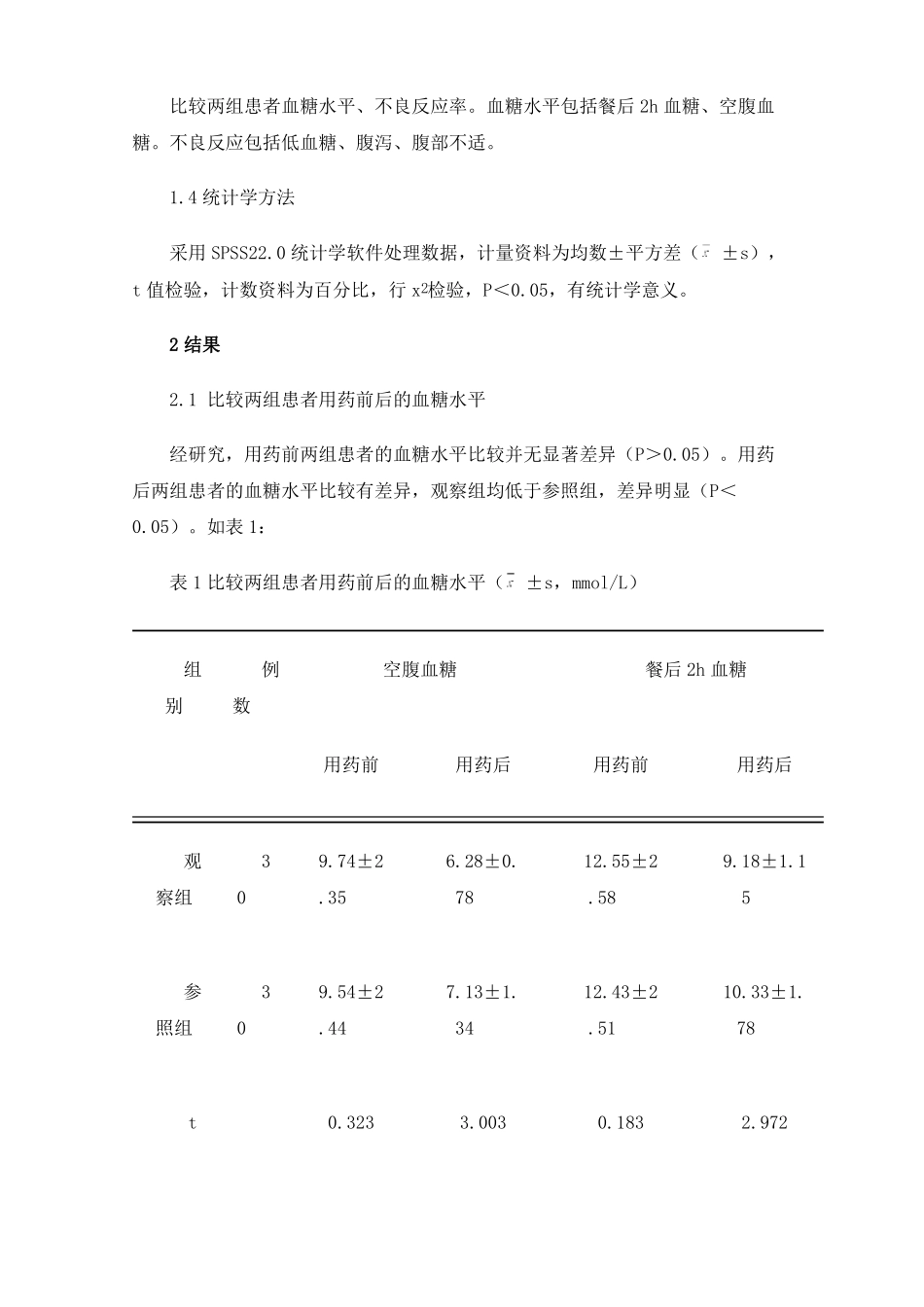 达格列净联合胰岛素治疗2型糖尿病的临床效果_第3页