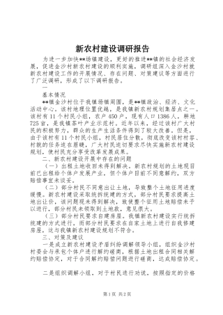 新农村建设调研报告 (19)