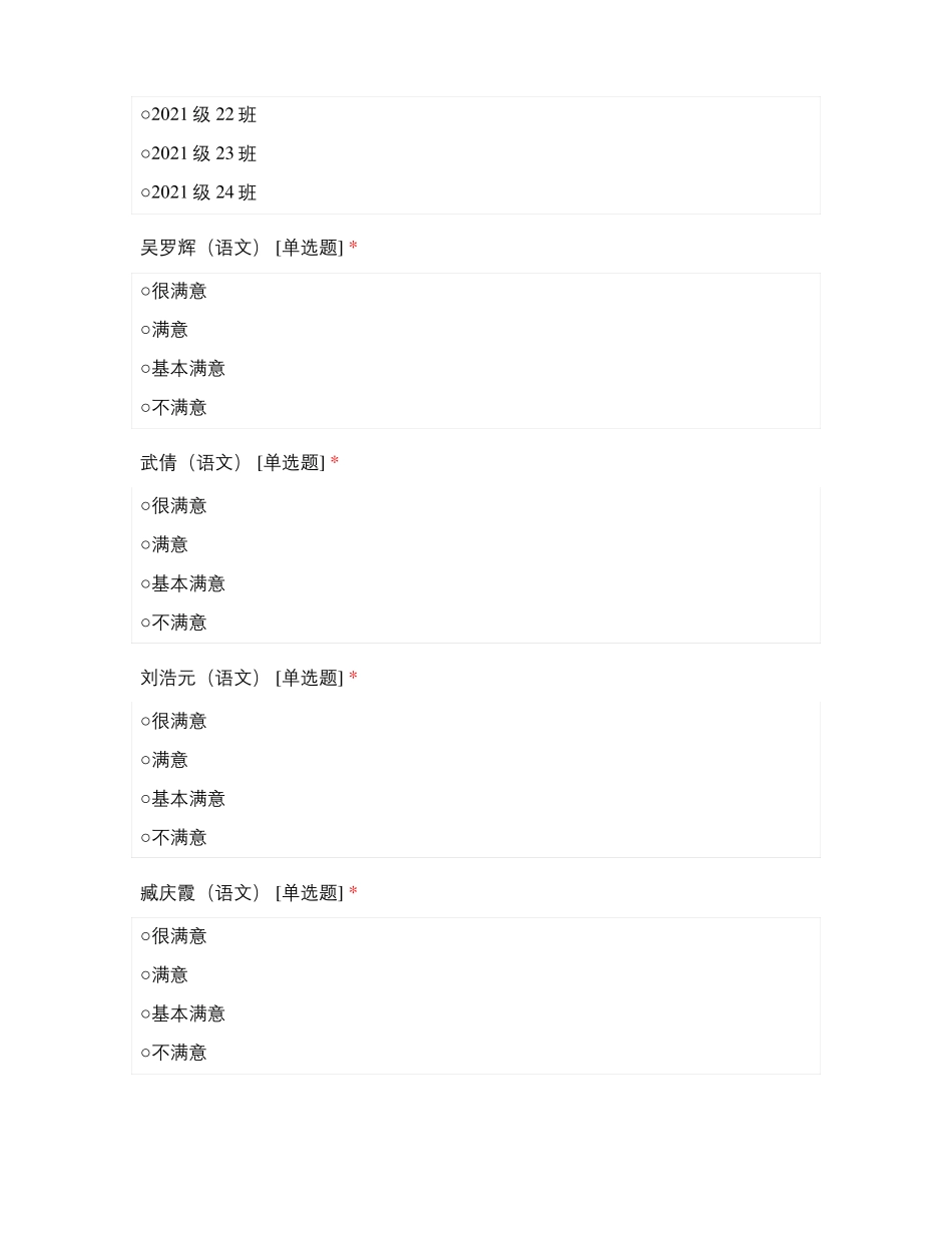 临沂第四中学2021级教师师德满意度测评_第2页