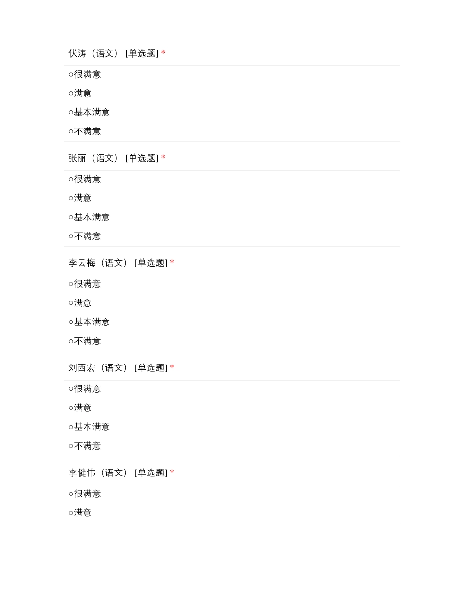 临沂第四中学2021级教师师德满意度测评_第3页