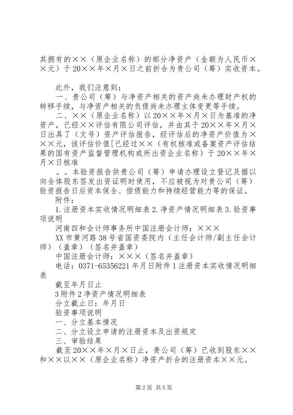 新公司验资报告(共5篇)[推荐]_第2页