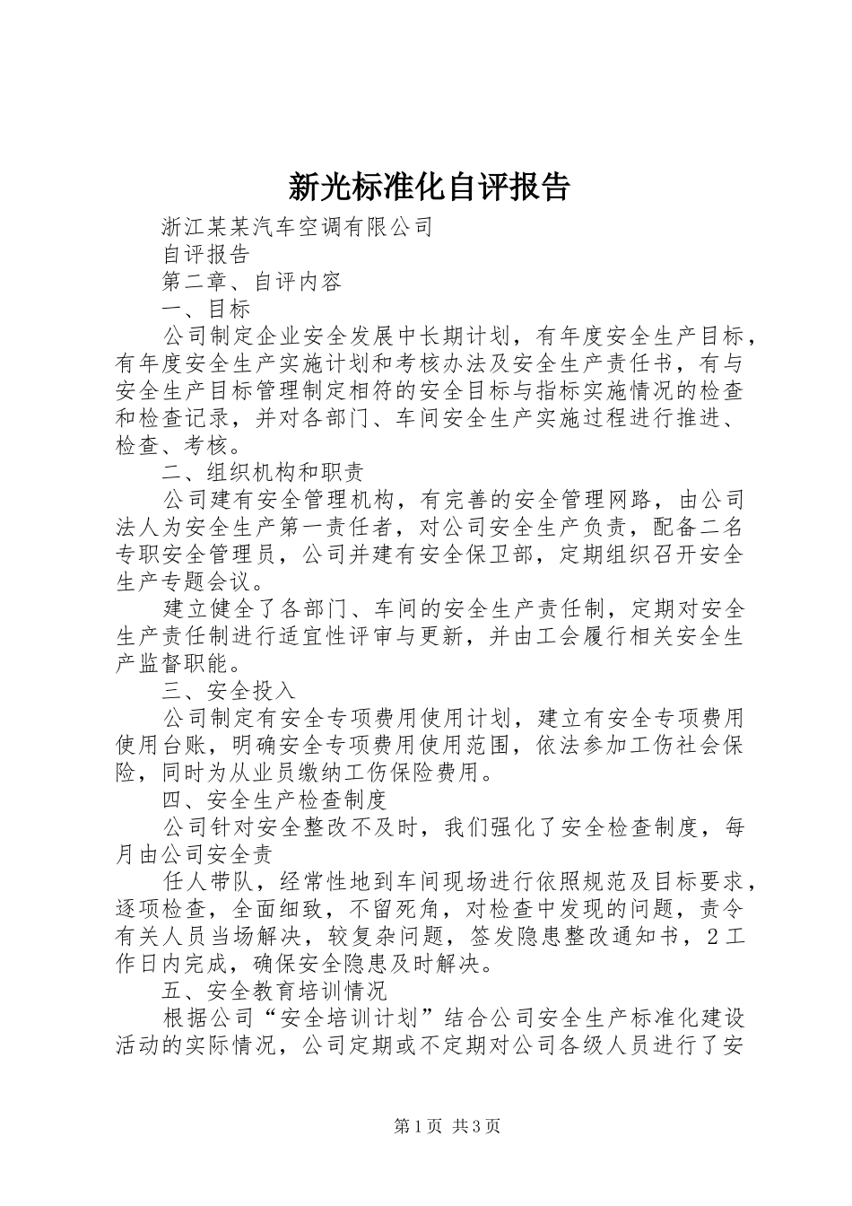 新光标准化自评报告_第1页