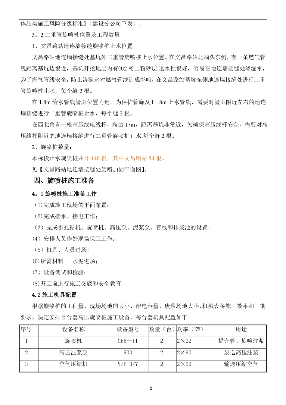 二重管高压旋喷桩施工方案_第2页