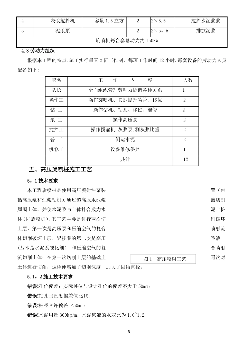 二重管高压旋喷桩施工方案_第3页
