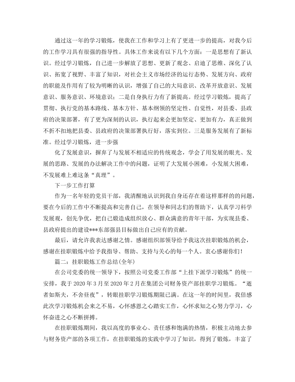 挂职学习的工作总结 _第2页