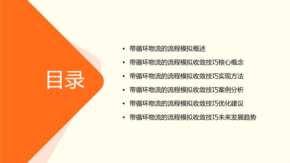 带循环物流的流程模拟收敛技巧课件_第2页