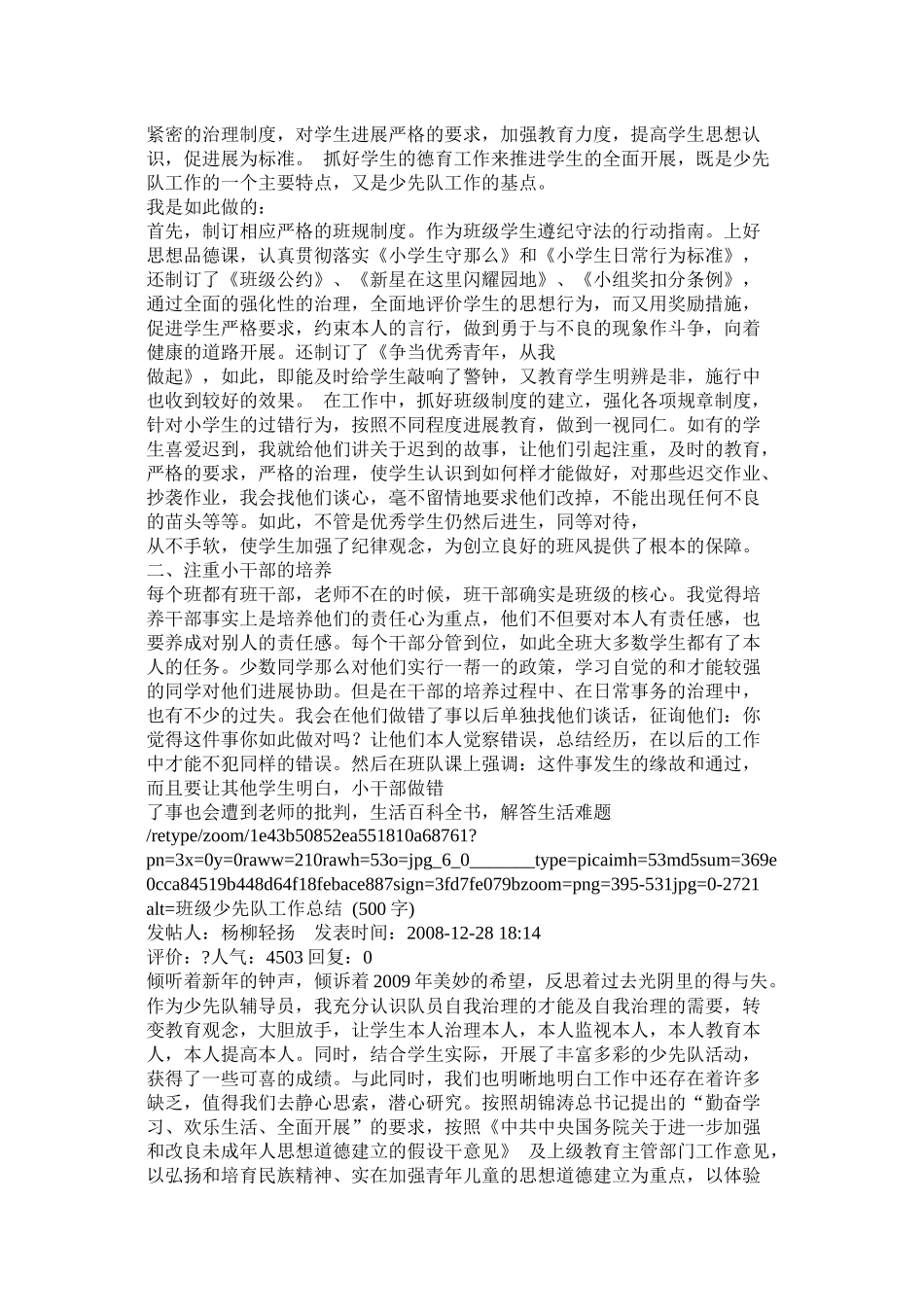 班级少先队工作总结_第3页