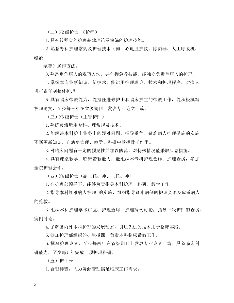 护士长培训计划 _第2页