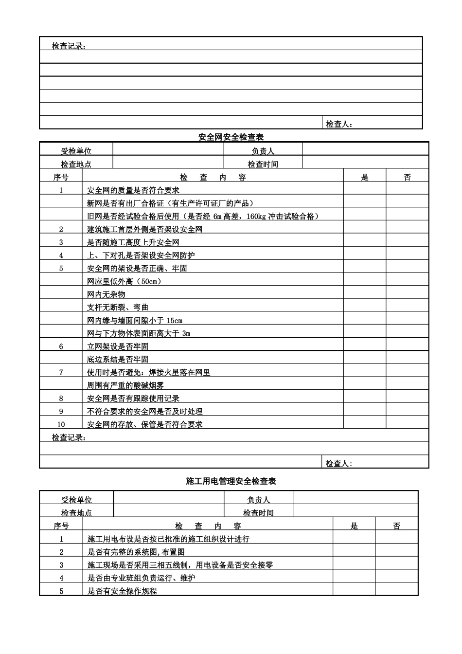 个人防护用品安全检查表_第3页