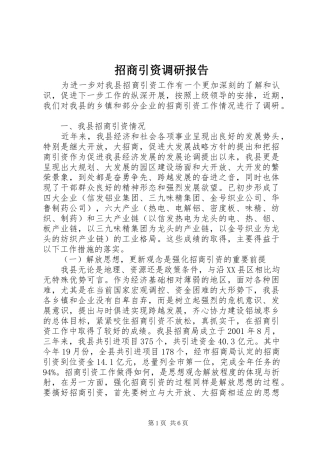 招商引资调研报告 (14)