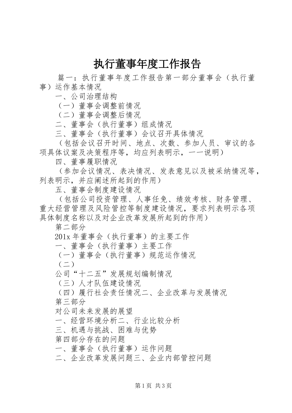 执行董事年度工作报告_第1页
