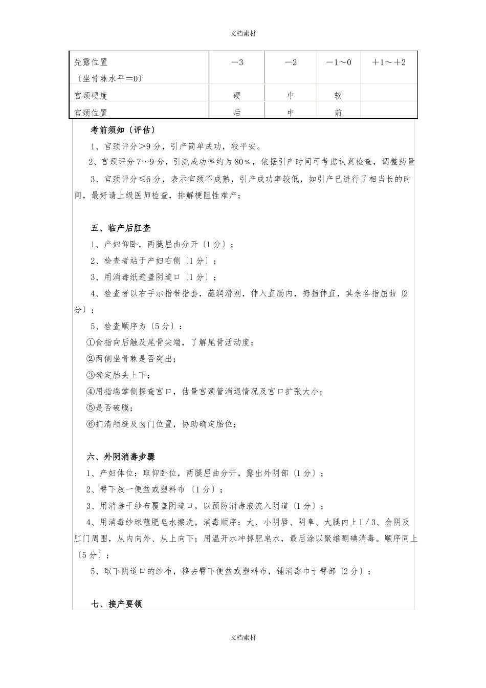 助产技术操作技能考核评分标准_第3页
