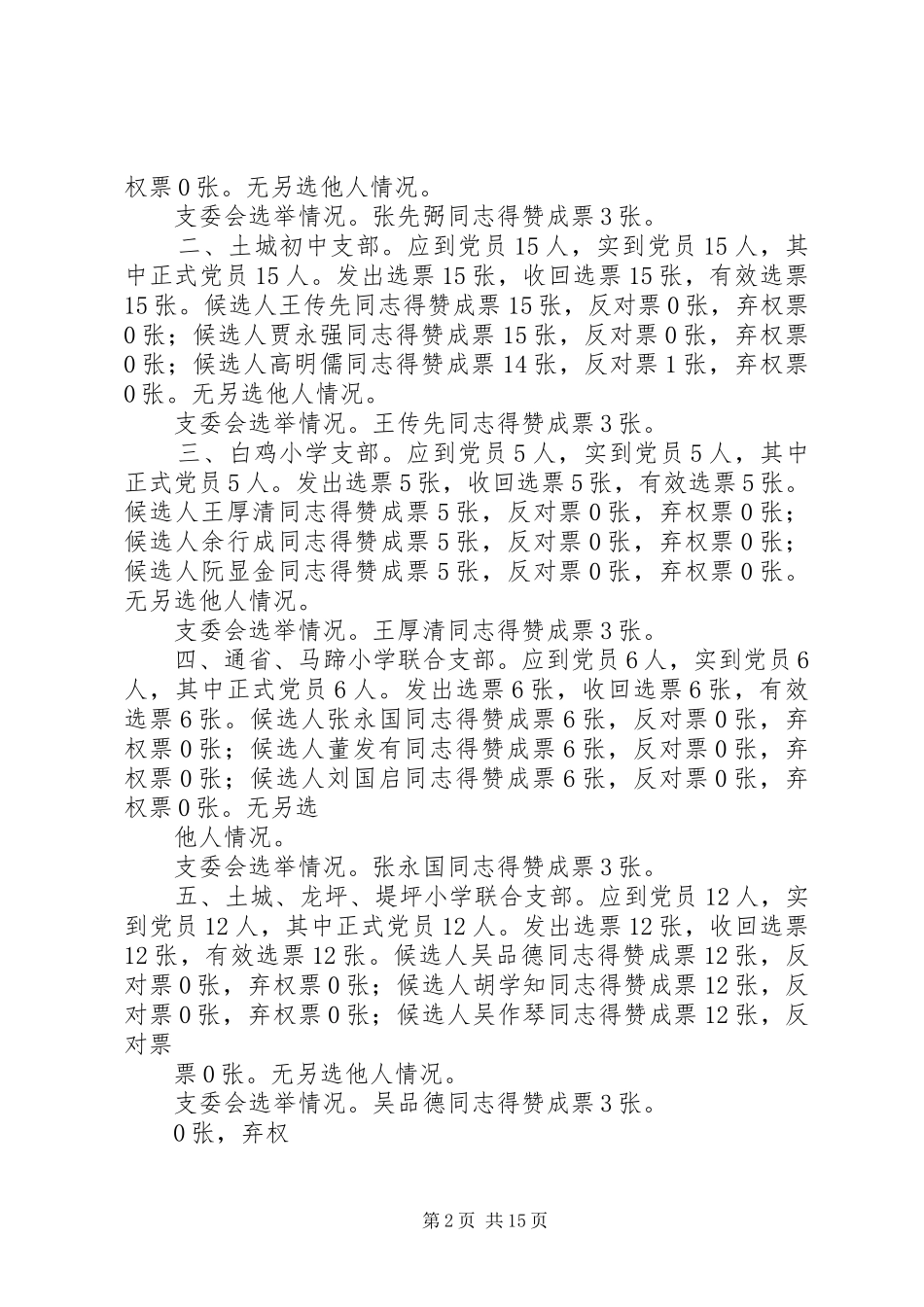 总支换届选举报告_第2页