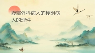 腹部外科病人的肠梗阻病人的护理课件