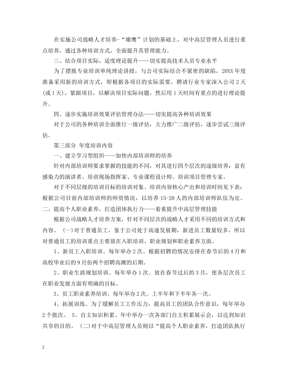 房地产销售部培训计划 _第2页