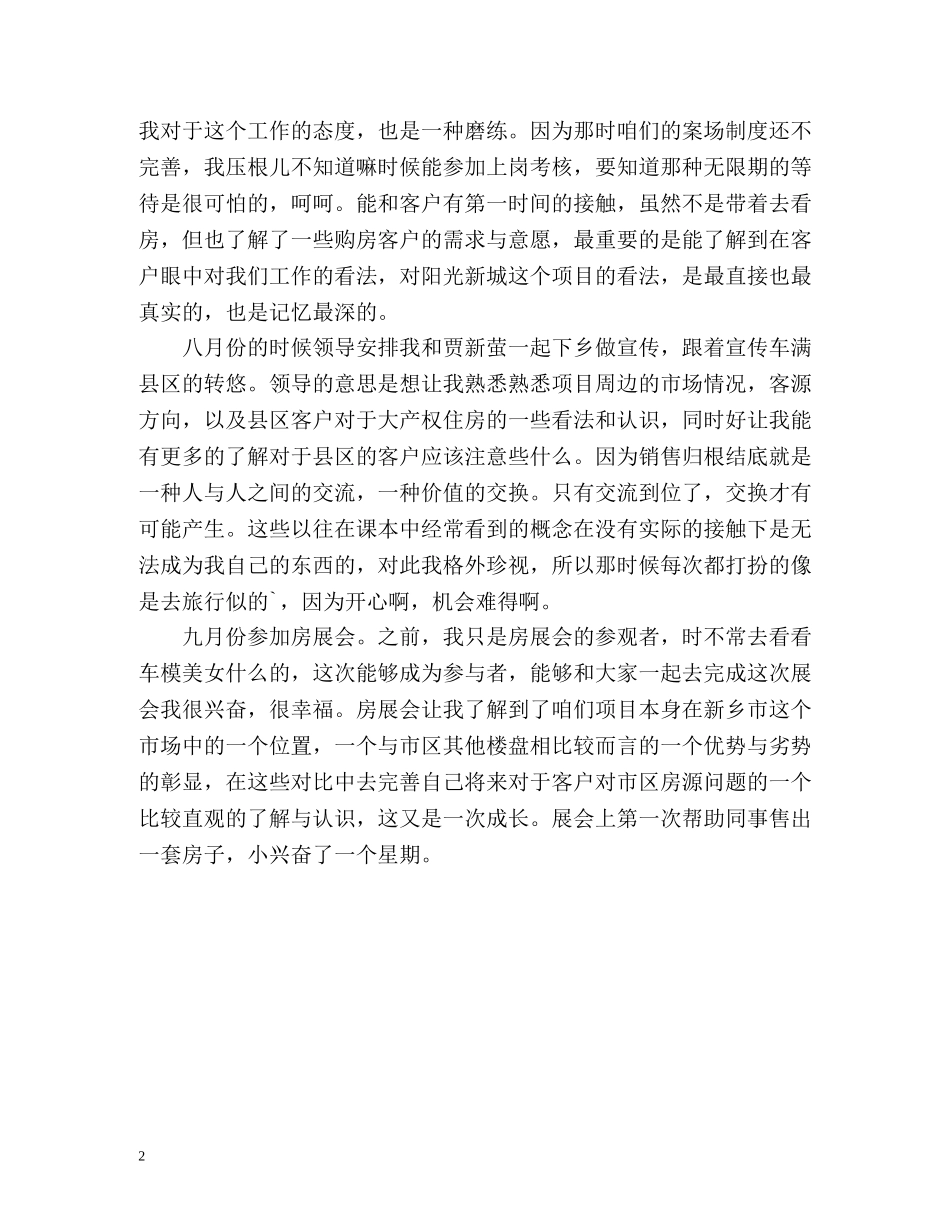 房地产置业顾问的工作总结 _第2页