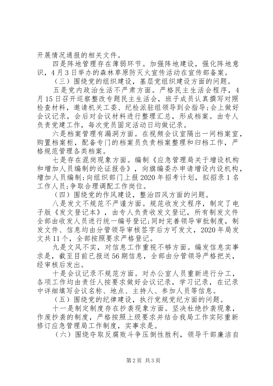 巡察意见整改工作报告_第2页