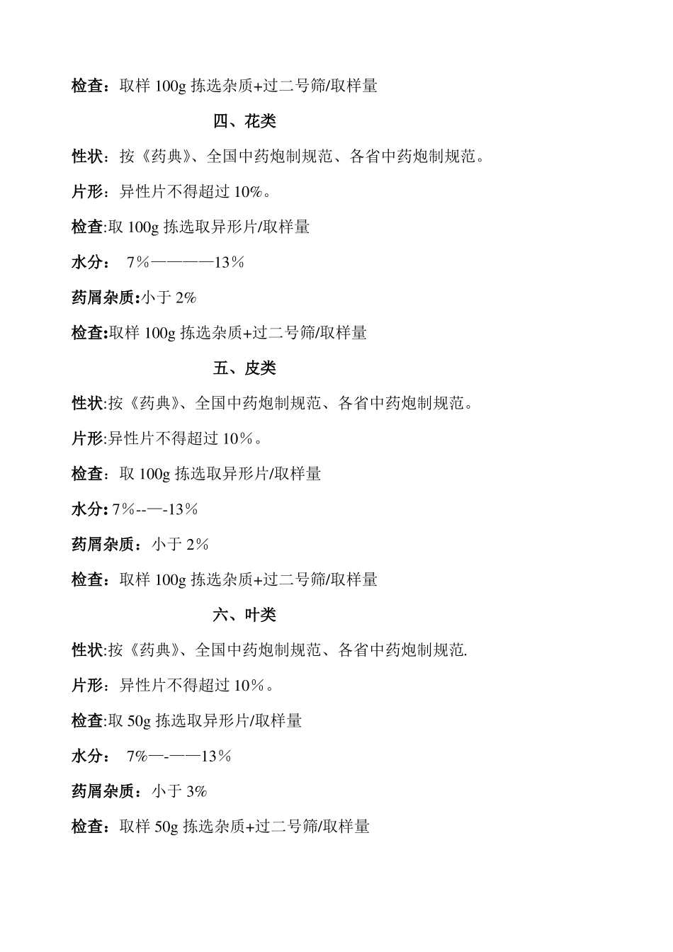 饮片质量标准_第2页