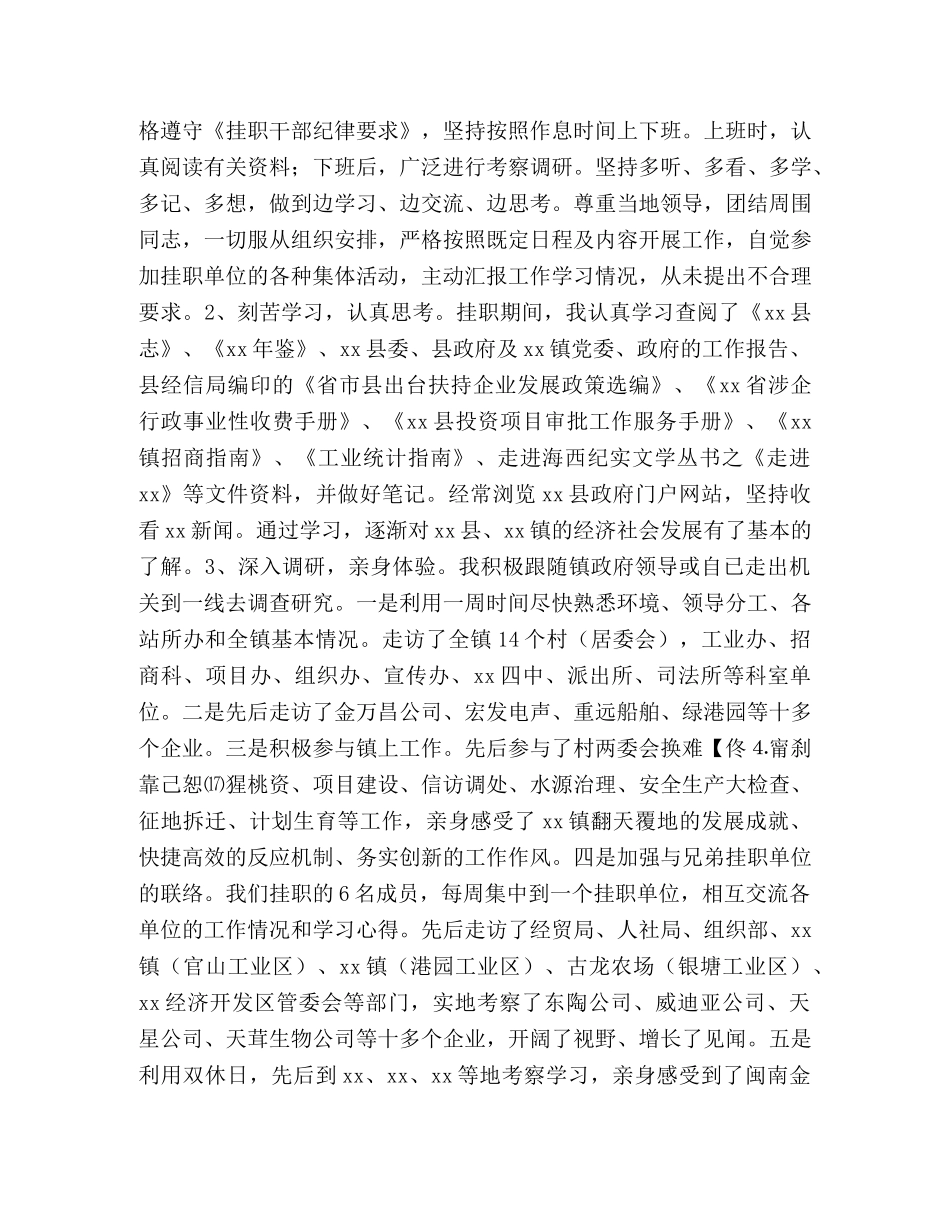 干部挂职总结2020 _第2页