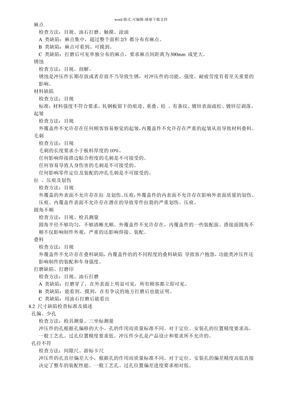 冲压件的缺陷及检验标准_第3页