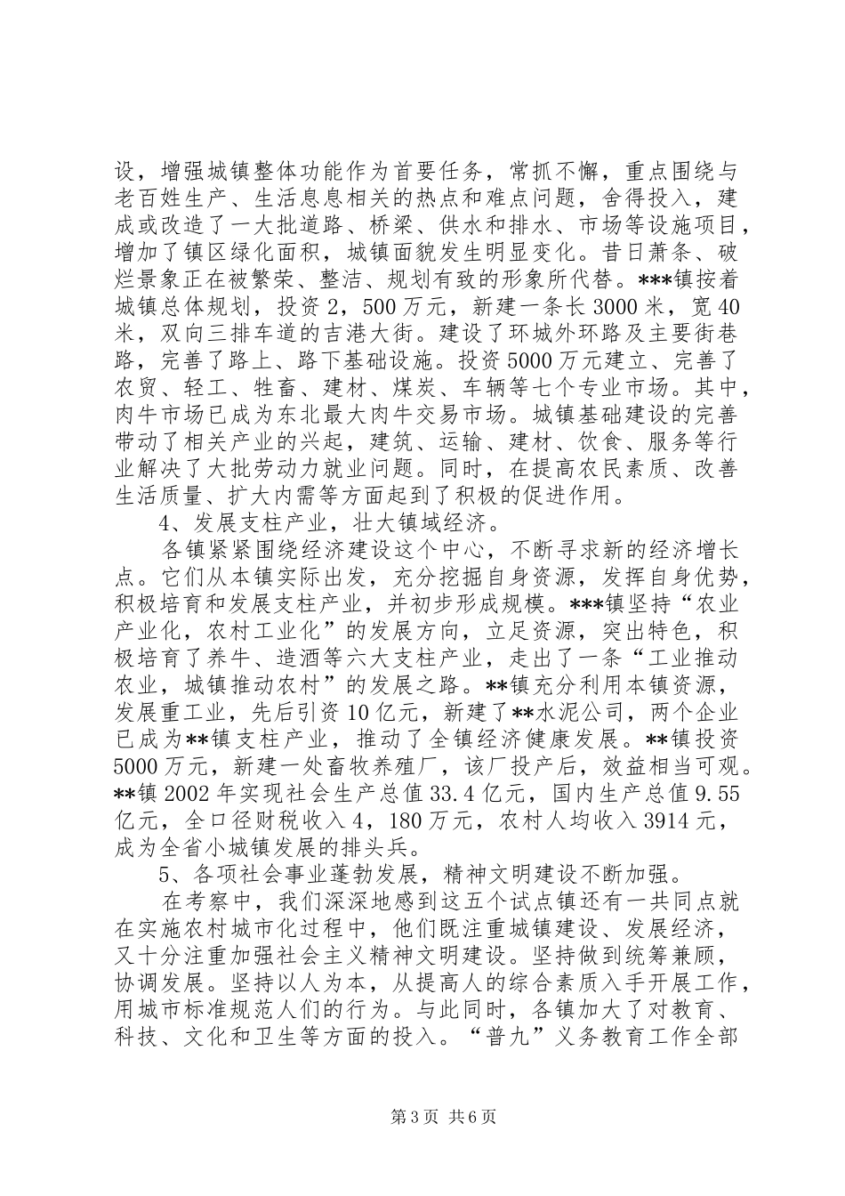 小城镇建设考察报告_第3页