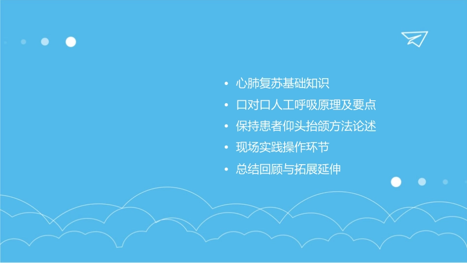 徒手心肺复苏B口对口人工呼吸在保持患者仰头抬颌前提下课件_第2页