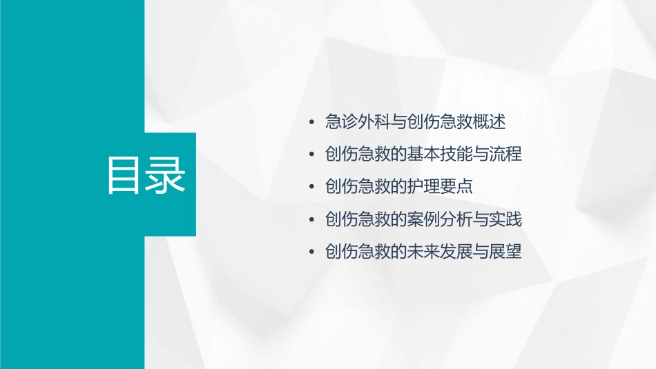 急诊外科培训系列创伤急救培训浅论护理课件_第2页