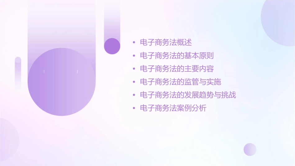 电子商务法概述教学课件_第2页