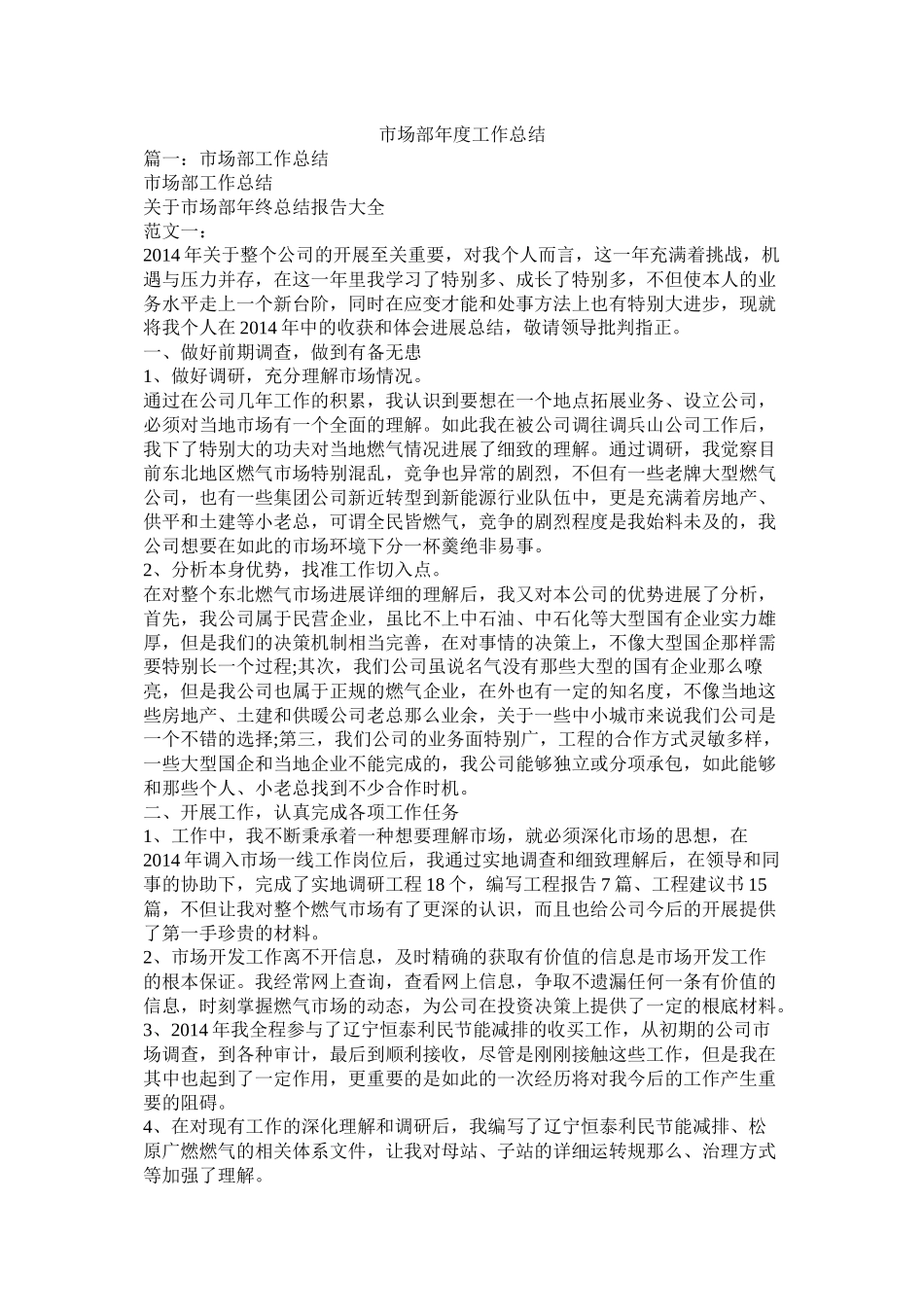 市场部年度工作总结_第1页